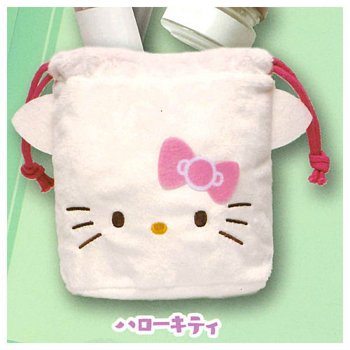 Sanrio Characters Fuwafuwa Face Kinchaku [1.Hello Kitty]