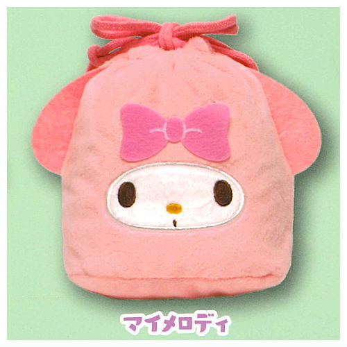 Sanrio Characters Fuwafuwa Face Kinchaku [2.My Melody]