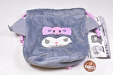 Sanrio Characters Fuwafuwa Face Kinchaku [3.Kuromi]
