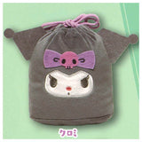 Sanrio Characters Fuwafuwa Face Kinchaku [3.Kuromi]
