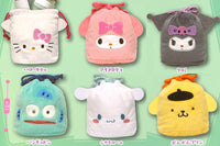Sanrio Characters Fuwafuwa Face Kinchaku [All 6 type set(Full Complete)]