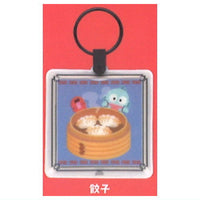 Hangyodon Delicious Time PUSH Light Keyring [2.Gyoza]