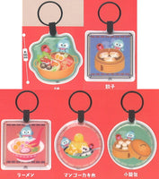 Hangyodon Delicious Time PUSH Light Keyring [All 5 type set(Full Complete)]