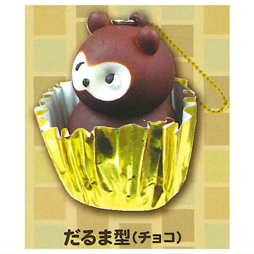 Tanuki cake Mascot Part.3 [1.Daruma type (chocolate)]