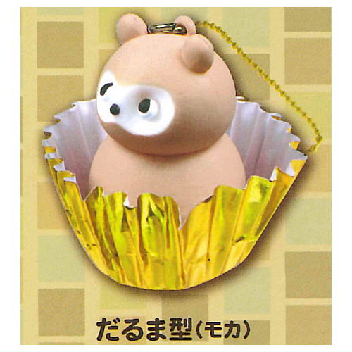 Tanuki cake Mascot Part.3 [2.Daruma type (mocha)]