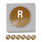 ARTUNIV TECHNI COLOUR Shimada Electric Manufacturing Company zettai ni oshite wa ikenai 1000 Buttons [3.Floor button (Braille)]