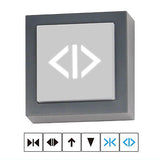 ARTUNIV TECHNI COLOUR Shimada Electric Manufacturing Company zettai ni oshite wa ikenai 1000 Buttons [4.Open/close button (White)]