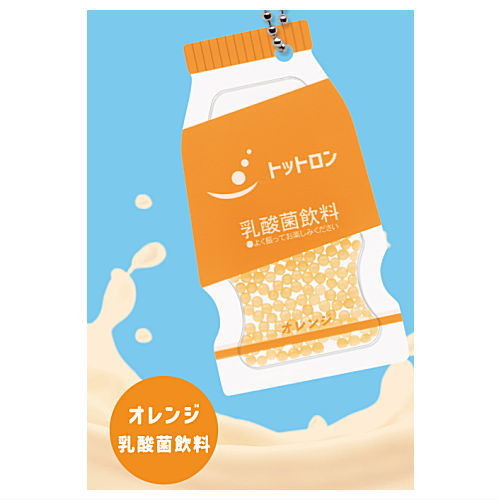 totToron Acrylic Keychain [5.Orange lactic acid drink]