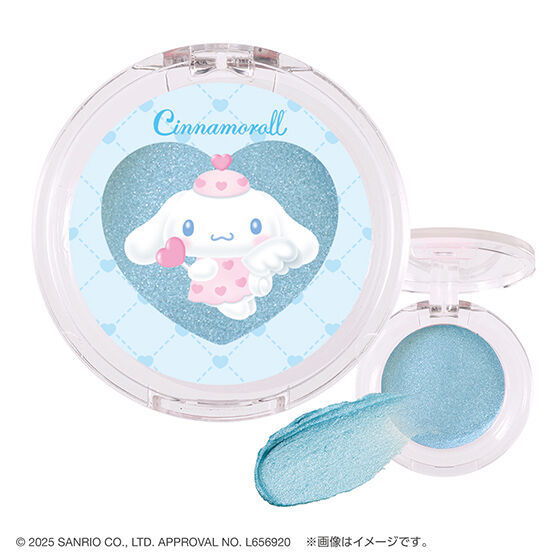 Sanrio Characters Pon de Couleur Dreamy Angel Design Multi-Color Balm [2.Cinnamoroll (Color: Sky Blue Soda)]