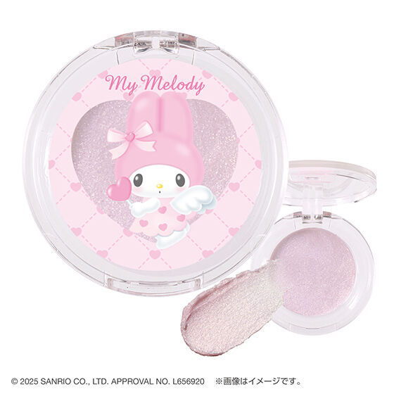Sanrio Characters Pon de Couleur Dreamy Angel Design Multi-Color Balm [3.My Melody (Color: Pearl Peach)]