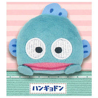 Sanrio Hapidanbui Tsukamari Plush Badge [2.Hangyodon]
