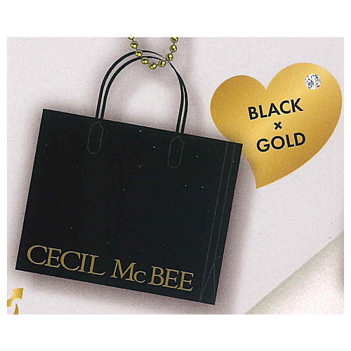 CECIL McBEE Miniature Shopper [4.Black x Gold]