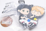 Deformed Rubber! Ookiku Furikabutte Keychain [8.Mihashi & Abe]