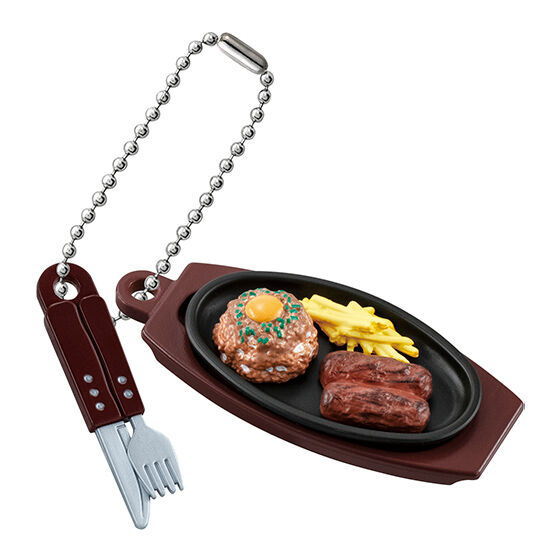Steak House Bronco Billy Miniature Charm [3.Charcoal-Grilled Ganko Hamburger & Garlic Beef Rice]