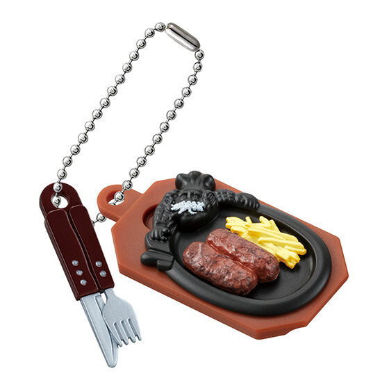 Steak House Bronco Billy Miniature Charm [4.Charcoal-Grilled Ganko Hamburger (Salt Version)]