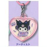 Kuromi My Dream Pukkuri Heart-Shaped Charm [4.Artist]