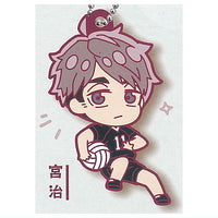 Deformed Rubber Shiratorizawa Academy Inarizaki High Keychain [5.Osamu Miya]