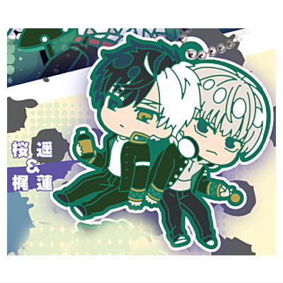 Deformed Rubber! WIND BREAKER Keychain vol.2 [7.Haruka Sakura & Ren Kaji]