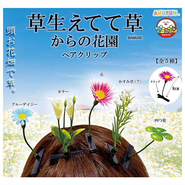 Kusahaetetekusa karano Hanazono Hair clip [All 5 type set (Full Complete)]