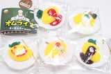 Hokkori Shokudo Omelette Rice Keychain [All 5 type set (Full Complete)]