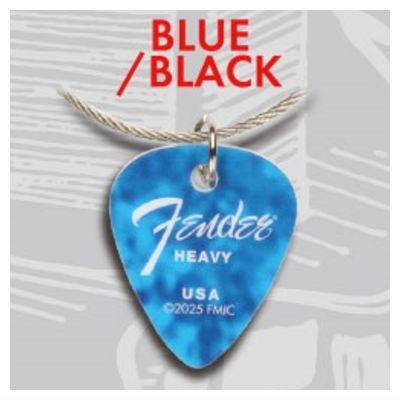 Fender pick type acrylic charm Part.2 [5.BLUE/BLACK]