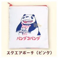Panda Kopanda pouch and kinchaku collection [4.Square Pouch (Pink)]