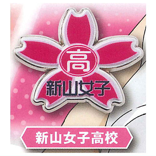 Haikyu!! High School Motif Pin Badge Part.2 Miyagi Prefecture Edition [10.Niiyama Girls' High]