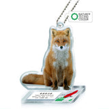 Nature Techni Colour World Natural Heritage Shiretoko Acrylic Mascot [2.Ezo red fox]