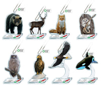 Nature Techni Colour World Natural Heritage Shiretoko Acrylic Mascot [All 8 type set (Full Complete)]