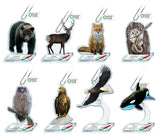Nature Techni Colour World Natural Heritage Shiretoko Acrylic Mascot [All 8 type set (Full Complete)]