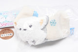 Fuku Fuku Shimaenaga Mokomoko embroidered pouch [2.Snowflake]