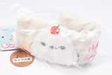 Fuku Fuku Shimaenaga Mokomoko embroidered pouch [3.Akaimi]