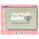 Fuku Fuku Shimaenaga Mokomoko embroidered pouch [4.Yorisoi]