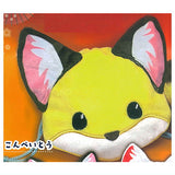 Chokonto Kitsune Face Drawstring Bag [1.Konpeito]