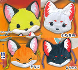 Chokonto Kitsune Face Drawstring Bag [All 4 type set (Full Complete)]