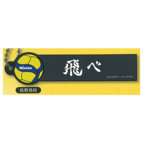 Haikyu!! x MIKASA Banner & V200W international tournament official match ball collaboration rubber keychain [1.Karasuno High School]