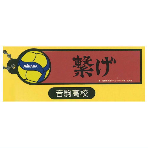 Haikyu!! x MIKASA Banner & V200W international tournament official match ball collaboration rubber keychain [2.Nekoma High School]