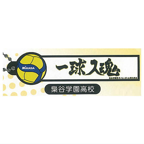 Haikyu!! x MIKASA Banner & V200W international tournament official match ball collaboration rubber keychain [5.Fukurodani Academy]