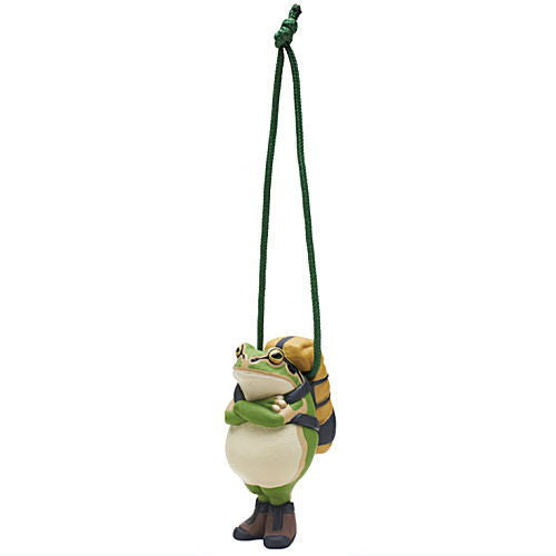 Kaeru no Mori Kobo Safely Kaeru Strap Earth Color [1.Kusamomiji]