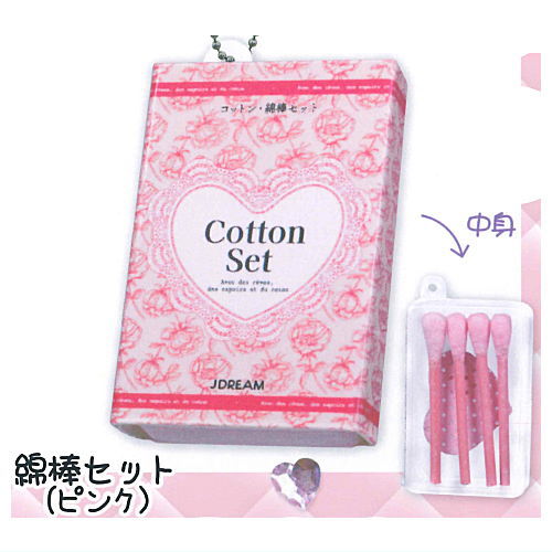 Omake mascot of those days [5.Cotton Swab Set (Pink)]