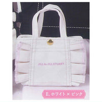 JILL by JILL STUART Mini Frill Tote Bag Keychain Part.2 [5.White x Pink]