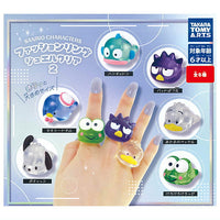 Sanrio Characters Fashion Ring Jewel Clear Part.2 [All 6 type set(Full Complete)]