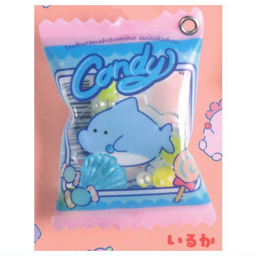 Tsuburana hitomi no Aquarium Shaka Shaka Candy Mascot [1.Dolphin]