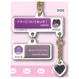Sanrio Characters Chat Acrylic Keychain [4.Kuromi]