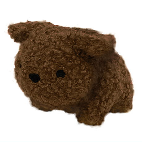 Palm-sized toy poodle stuffed toy [2.Brown]