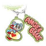 ANGEL BLUE Spring Rubber Keychain [5.E]