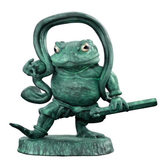 ART IN GASHAPON Frog Kongo Rikishi Statue [2.Frog Kongo Rikishi Statue Ungyou (Bronze statue color)]