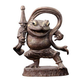 ART IN GASHAPON Frog Kongo Rikishi Statue [3.Frog Kongo Rikishi Statue Agyou (Wooden statue color)]