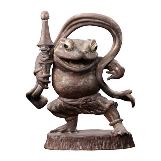 ART IN GASHAPON Frog Kongo Rikishi Statue [3.Frog Kongo Rikishi Statue Agyou (Wooden statue color)]