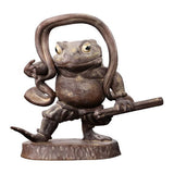 ART IN GASHAPON Frog Kongo Rikishi Statue [4.Frog Kongo Rikishi Statue Ungyou (Wooden statue color)]